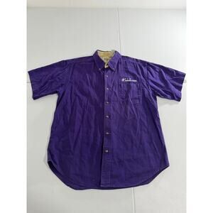 Vintage TCU Horned Frog Men’s Large Purple Button Up Shirt